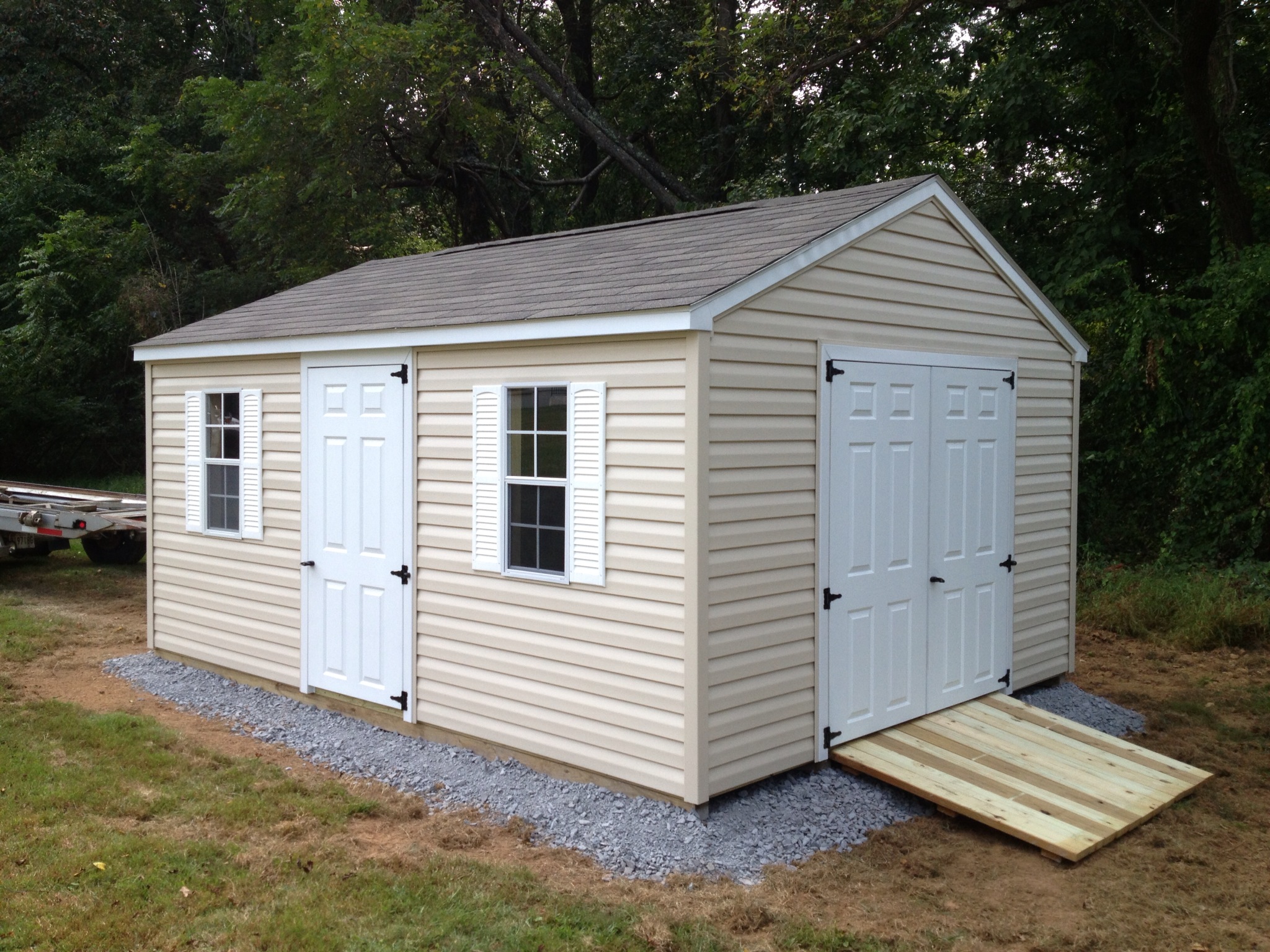 Storage Shed Pad Preparation Pictures to pin on Pinterest